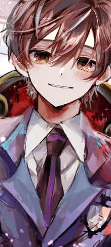 赤い薔薇と藤岡ハルヒ / 桜蘭高校ホスト部のAndroid用のスマホ壁紙