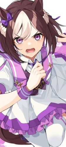 ダッシュするスペシャルウィーク / ウマ娘プリティーダービー / ファンアート / イラストのAndroid用のスマホ壁紙