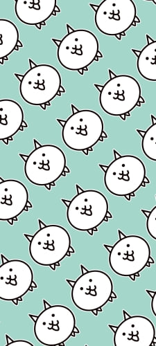 にゃんこ大戦争 緑のAndroid用のスマホ壁紙