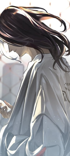 白いお守りを見る場地圭介（ばじけいすけ） / 東京リベンジャーズのAndroid用のスマホ壁紙