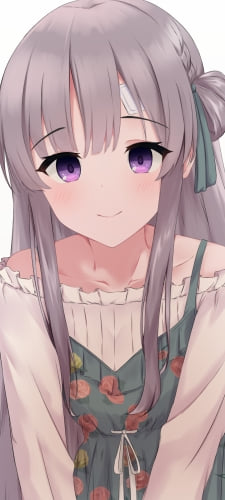 微笑む幽谷霧子（ゆうこく きりこ） / アイドルマスターシャイニーカラーズのAndroid用のスマホ壁紙