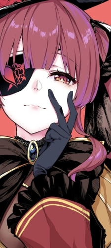 綺麗な宝鐘マリン / ホロライブ / VtuberのAndroid用のスマホ壁紙