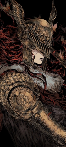 右手で剣を持つミケラの刃マレニア / エルデンリングのAndroid用のスマホ壁紙