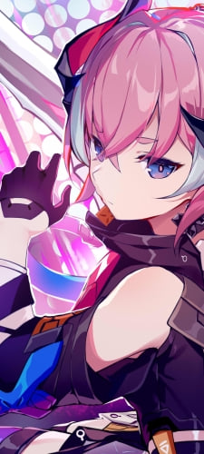 剣をかまえるかっこいいロザリア・アーリン / 崩壊3rd / 崩坏3rd / Honkai Impact 3rdのAndroid用のスマホ壁紙