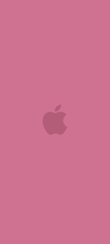可愛いピンク 2色 アップルのロゴのAndroid用のスマホ壁紙