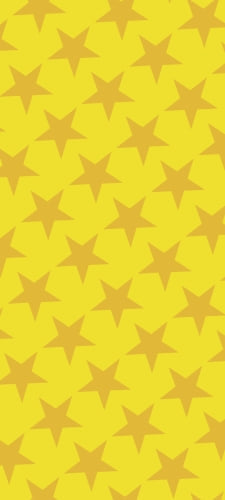 可愛い黄色の星 2色 ロゴのAndroid用のスマホ壁紙
