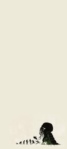 人の進化 クトゥルフのAndroid用のスマホ壁紙