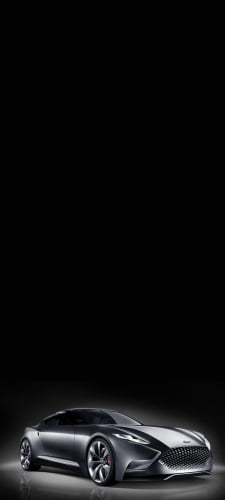 ヒュンダイ 黒のスポーツカーのAndroid用のスマホ壁紙