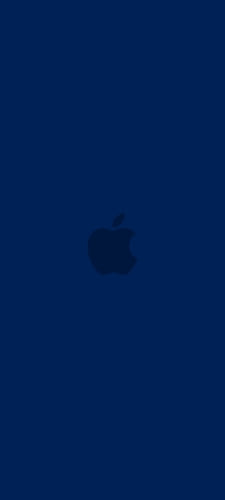 インディゴ・ブルー アップルのロゴのAndroid用のスマホ壁紙
