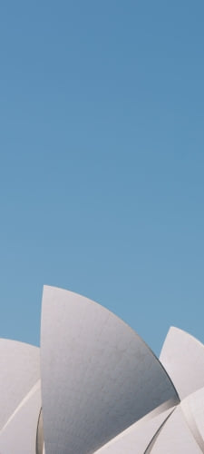 オーストラリア シドニー オペラハウス 快晴のAndroid用のスマホ壁紙