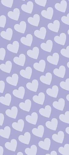 淡いパステルカラー 紫のハートのロゴのAndroid用のスマホ壁紙