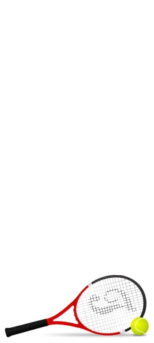 テニスの赤いラケットと黄色いボールのAndroid用のスマホ壁紙