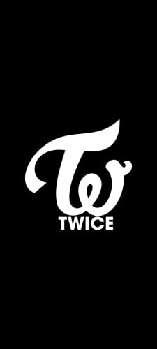 TWICEのロゴのAndroid用のスマホ壁紙