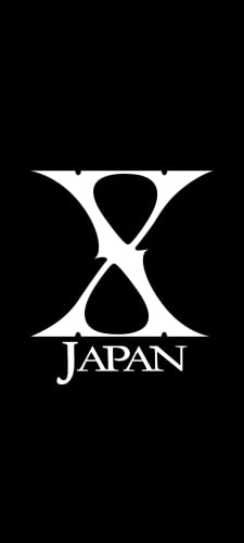 X JapanのロゴのAndroid用のスマホ壁紙
