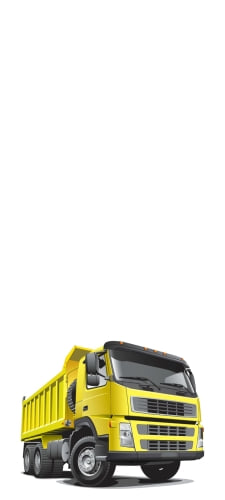 黄色い工事用のトラックのAndroid用のスマホ壁紙