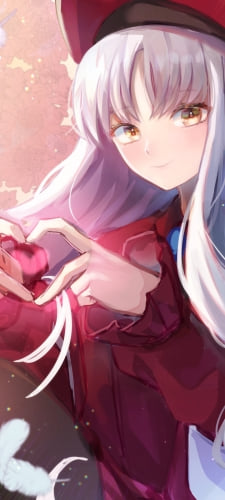 両手でハートを作るカレン・c・オルテンシア / fate/grand orderのAndroid用のスマホ壁紙