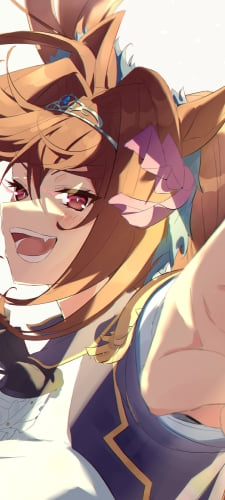 ドヤ顔で指をさすダイワスカーレット / ウマ娘プリティーダービーのAndroid用のスマホ壁紙