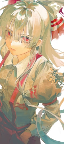 かっこいい藤原妹紅 / 東方永夜抄 / ファンアート / イラストのAndroid用のスマホ壁紙