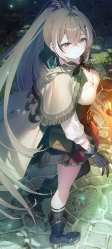 こちらを振り返る七詩ムメイ / ホロライブ / バーチャルYouTuber / ファンアート / イラストのAndroid用のスマホ壁紙
