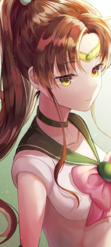 澄んだ表情の木野まこと / セーラージュピター / 美少女戦士セーラームーンのAndroid用のスマホ壁紙