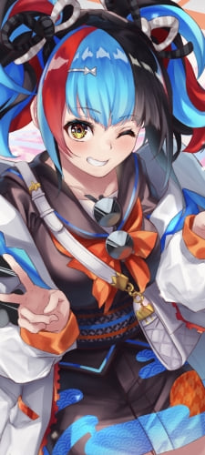 ウィンクをするWピースをする可愛い清少納言 / fate/apocryphaのAndroid用のスマホ壁紙