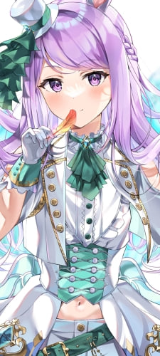 オレンジ・黄色の羽を持つ可愛いメジロマックイーン / ウマ娘プリティーダービーのAndroid用のスマホ壁紙