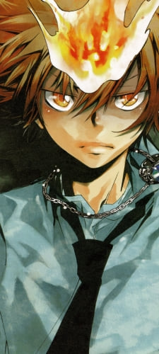 鋭い眼光の沢田綱吉 / 家庭教師ヒットマンREBORN!のAndroid用のスマホ壁紙