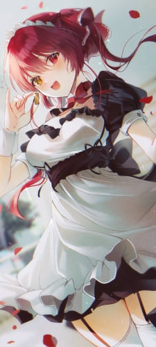 メイド姿のかわいい宝鐘マリン / ホロライブ / バーチャルYouTuber / VtuberのAndroid用のスマホ壁紙