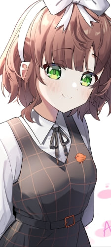 笑顔の飛鳥ひな / にじさんじ / バーチャルYouTuber / VtuberのAndroid用のスマホ壁紙