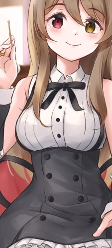 耳かきを持つ郭神琳 (くぉしぇんりん) / アサルトリリィ / ファンアート / イラストのAndroid用のスマホ壁紙