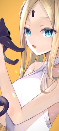 黒猫を抱きかかえているアビゲイル・ウィリアムズ / fate/grand orderのAndroid用のスマホ壁紙