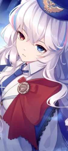 青と赤のオッドアイのロサ / 綺麗 / アークナイツのAndroid用のスマホ壁紙