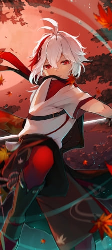 楓原万葉(かえではらかずは) / 原神のAndroid用のスマホ壁紙