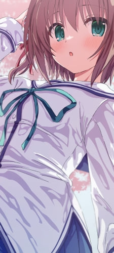 セーラー服を着た可愛い朝倉由夢 / 〜ダ・カーポ〜のAndroid用のスマホ壁紙