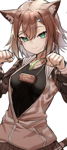 どや顔でファイティングポーズを取る可愛い文野環 / にじさんじ / バーチャルYouTuber / VtuberのAndroid用のスマホ壁紙