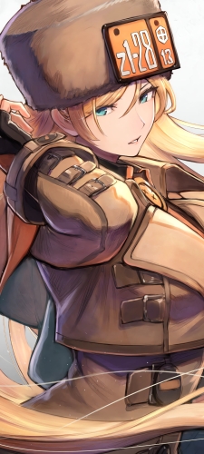髪をかきあげるミリア=レイジ / ギルティギアのAndroid用のスマホ壁紙
