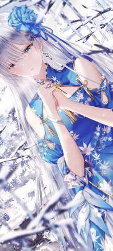 両手をあわせて物思いにふける綺麗なアナスタシア / Fate/grand orderのAndroid用のスマホ壁紙