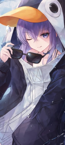 ペンギンの着ぐるみを着たメルトリリス / fate/grand orderのAndroid用のスマホ壁紙