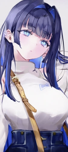 髪をかきあげるオーロ・クロニー / ホロライブ / バーチャルYouTuber / VtuberのAndroid用のスマホ壁紙