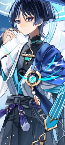 青空とスカラマシュ / 放浪者 / 原神のAndroid用のスマホ壁紙