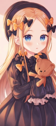 影がある部屋で佇む可愛いアビゲイル・ウィリアムズ / fate/grand orderのAndroid用のスマホ壁紙