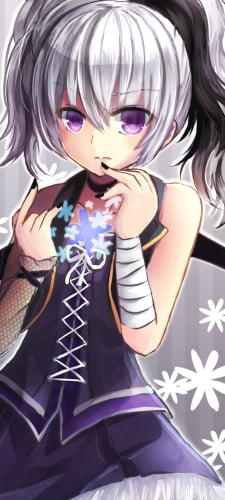 雪の結晶 / v flower(ブイフラワ)のAndroid用のスマホ壁紙
