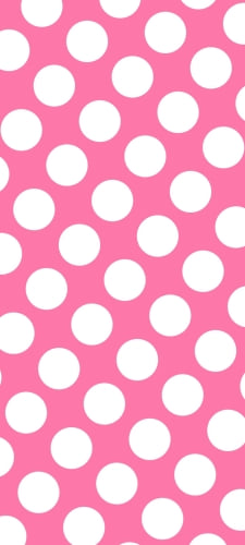 ピンクの水玉 / ドット柄のAndroid用のスマホ壁紙