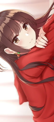 こちらを見つめる赤い服を着た可愛い水原千鶴 / 彼女、お借りしますのAndroid用のスマホ壁紙