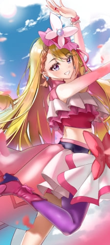 青空とキュアバタフライ / 聖あげは / ひろがるスカイ!プリキュアのAndroid用のスマホ壁紙