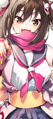 笑顔の久田イズナ（くだいずな） / ブルアカ / ブルーアーカイブのAndroid用のスマホ壁紙