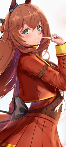 人差し指を立てる可愛いマルゼンスキー / ウマ娘プリティーダービーのAndroid用のスマホ壁紙