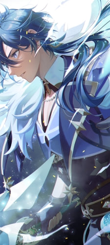 攻撃するガイア・アルベリヒ / かっこいい / 原神のAndroid用のスマホ壁紙