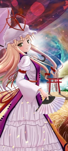ドレスを着た八雲紫 / 東方のAndroid用のスマホ壁紙