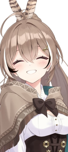満面の笑顔の可愛い七詩ムメイ / ホロライブ / バーチャルYouTuber / VtuberのAndroid用のスマホ壁紙